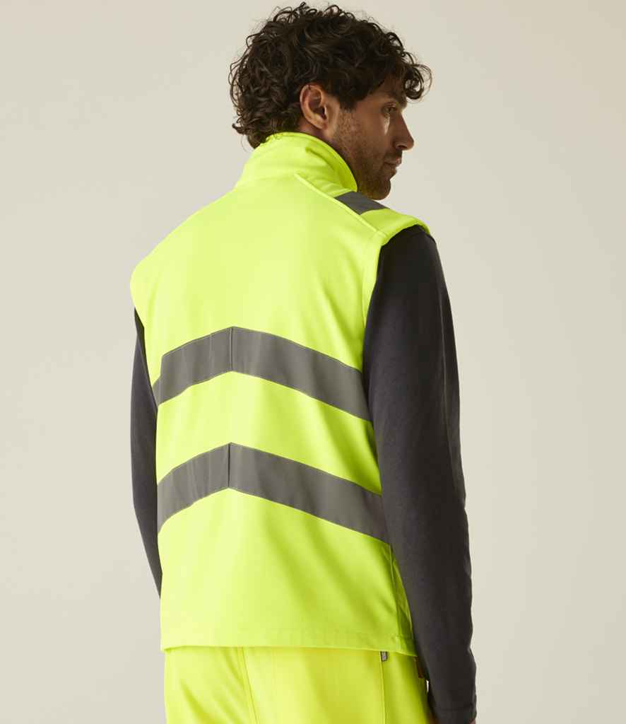 Regatta - High Visibility Pro Contract Ablaze Soft Shell Bodywarmer - Pierre Francis