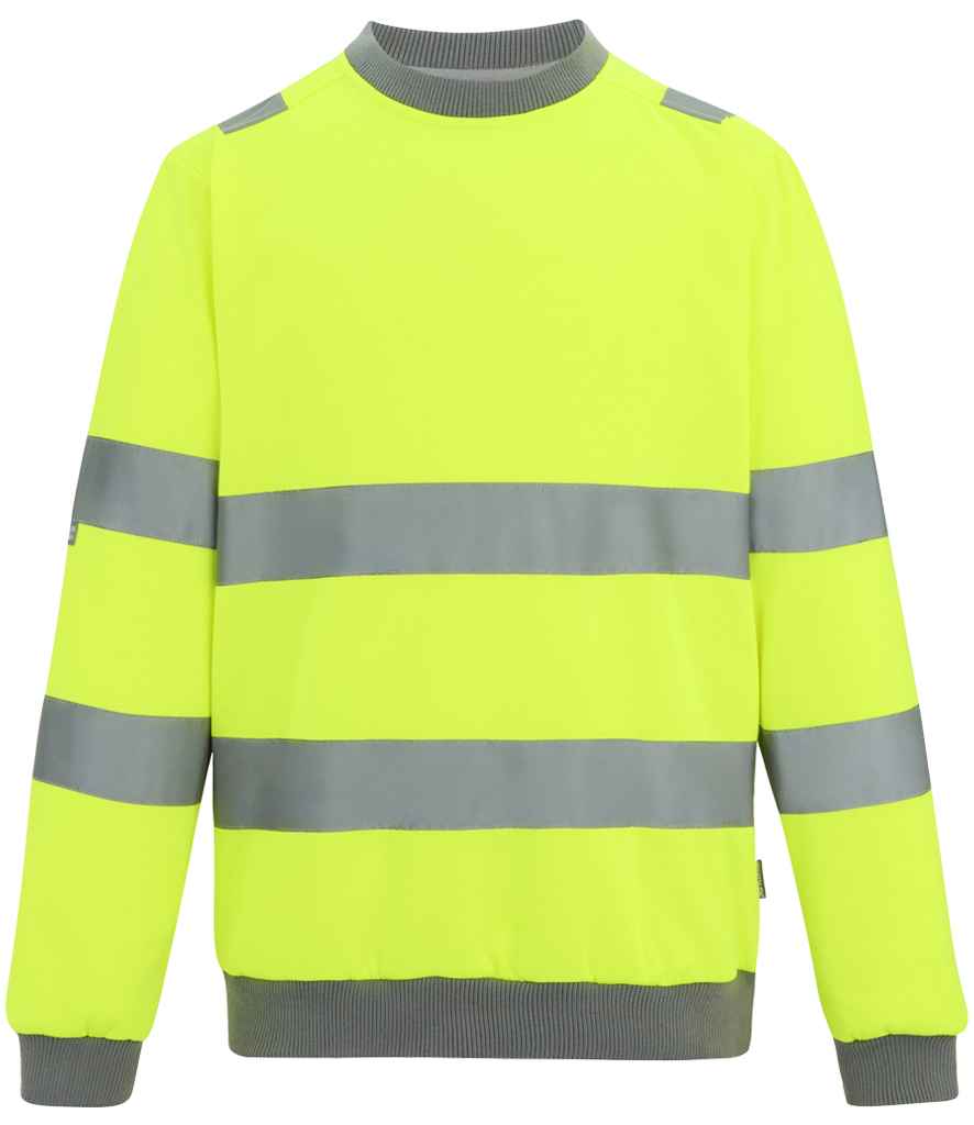 Regatta - High Visibility Pro Contract Crew Neck Sweatshirt - Pierre Francis