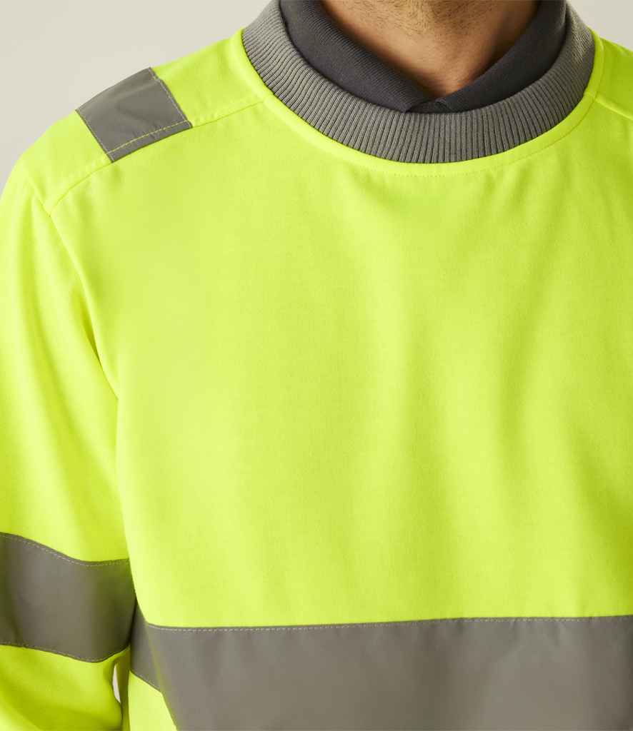 Regatta - High Visibility Pro Contract Crew Neck Sweatshirt - Pierre Francis