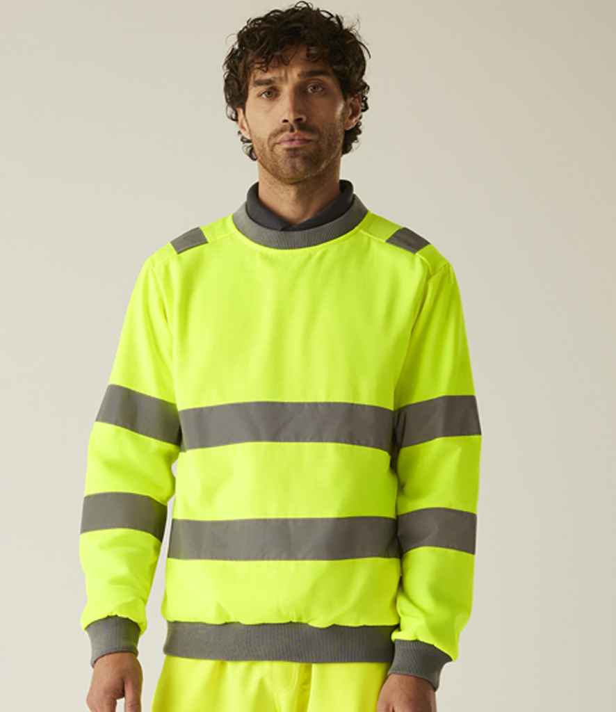 Regatta - High Visibility Pro Contract Crew Neck Sweatshirt - Pierre Francis
