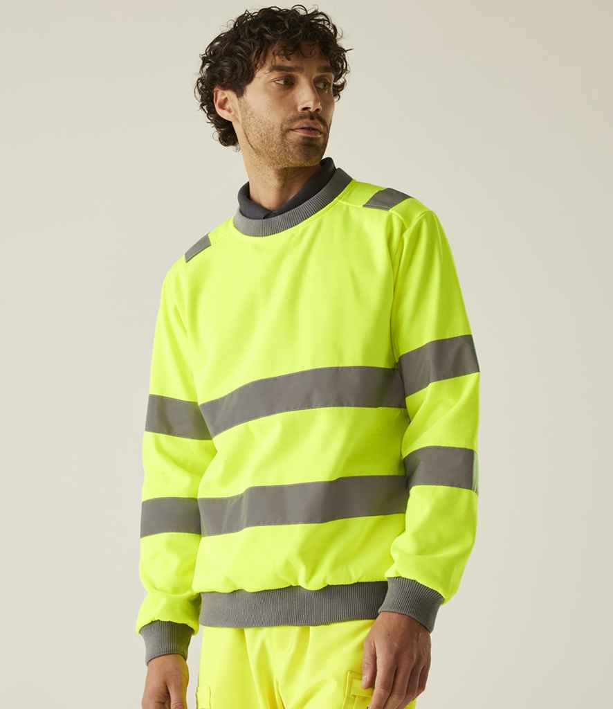 Regatta - High Visibility Pro Contract Crew Neck Sweatshirt - Pierre Francis
