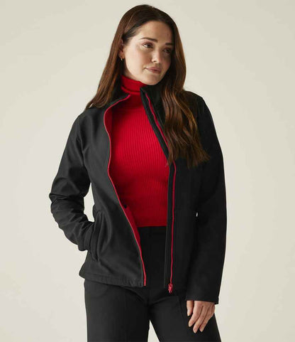 Regatta - Ladies Ablaze Printable Soft Shell Jacket - RG628 BK/CS 10
