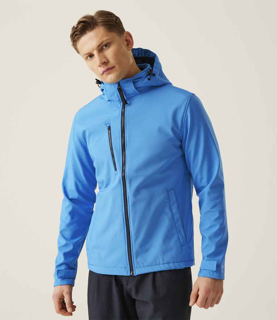 Regatta - Venturer Three Layer Hooded Soft Shell Jacket - RG635 FRB/N S