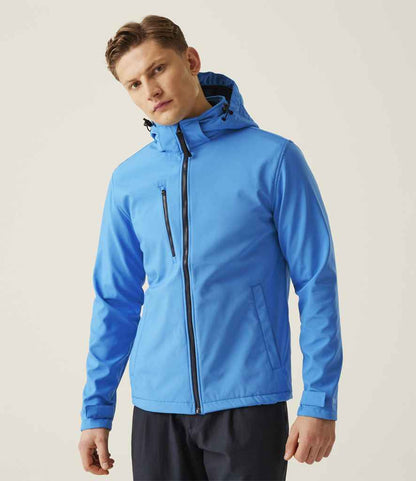 Regatta - Venturer Three Layer Hooded Soft Shell Jacket - RG635 FRB/N S