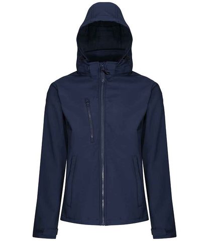 Regatta - Venturer Three Layer Hooded Soft Shell Jacket - RG635 BK/BK S