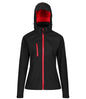 Regatta - Ladies Venturer Three Layer Hooded Soft Shell Jacket - Pierre Francis