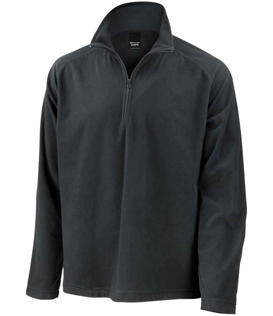 Result - Core Zip Neck Micro Fleece - RS112 BLK XS