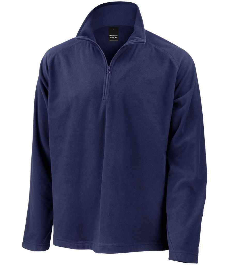Result - Core Zip Neck Micro Fleece - RS112 BLK XS