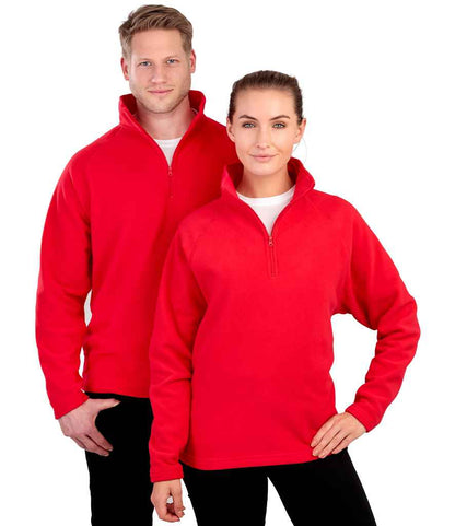 Result - Core Zip Neck Micro Fleece - RS112 RED XS