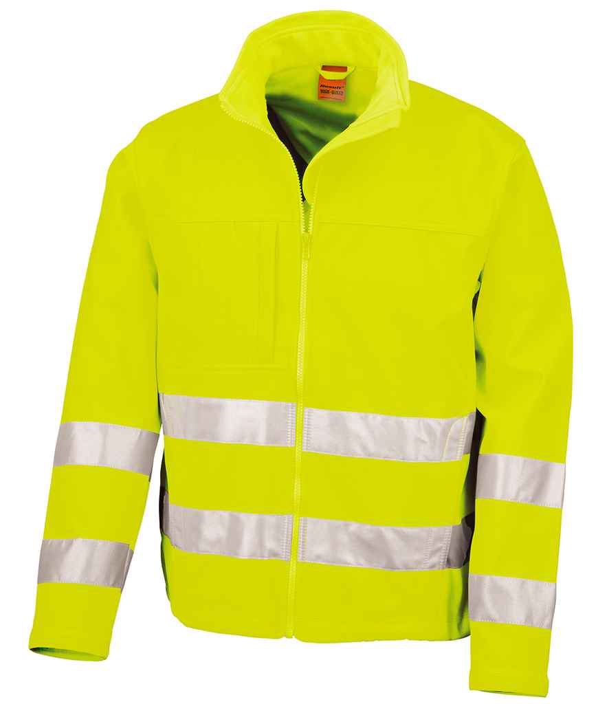 Result - Safe-Guard Hi-Vis Soft Shell Jacket - RS117 FLO S