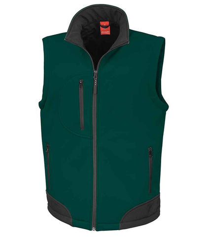 Result - Soft Shell Bodywarmer - RS123 BK/BK S