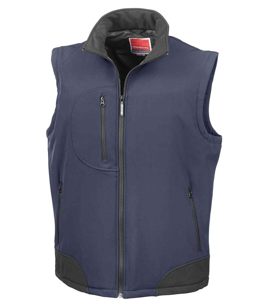 Result - Soft Shell Bodywarmer - RS123 BK/BK S