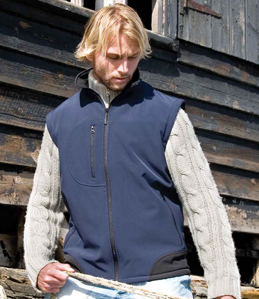 Result - Soft Shell Bodywarmer - RS123 NV/BK S