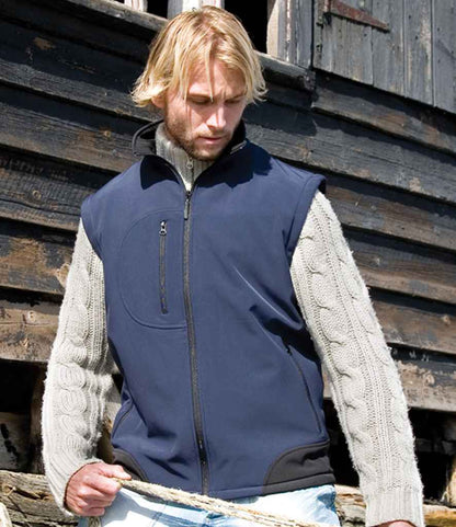Result - Soft Shell Bodywarmer - RS123 NV/BK S