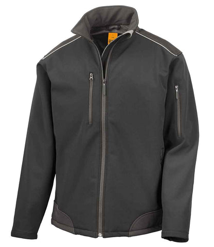 Result - Work-Guard Ripstop Soft Shell Jacket - RS124 BK/BK S