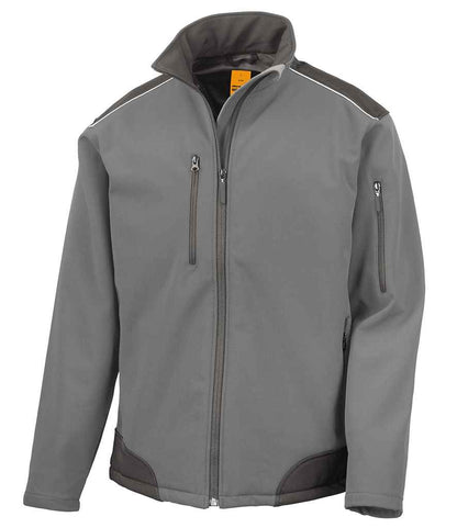 Result - Work-Guard Ripstop Soft Shell Jacket - RS124 BK/BK S