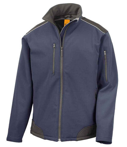 Result - Work-Guard Ripstop Soft Shell Jacket - RS124 BK/BK S