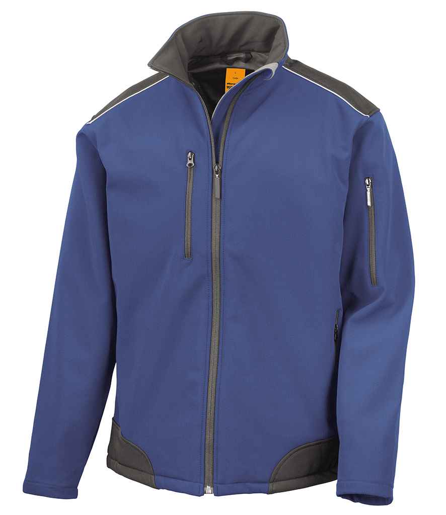 Result - Work-Guard Ripstop Soft Shell Jacket - RS124 BK/BK S