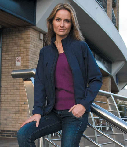 Result - Ladies Base Layer Soft Shell Jacket - RS128F NAV XS