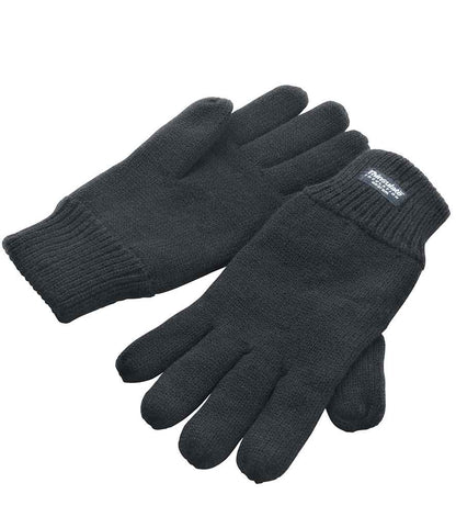Result - Classic Lined Thinsulate™ Gloves - RS147 BLK S/M