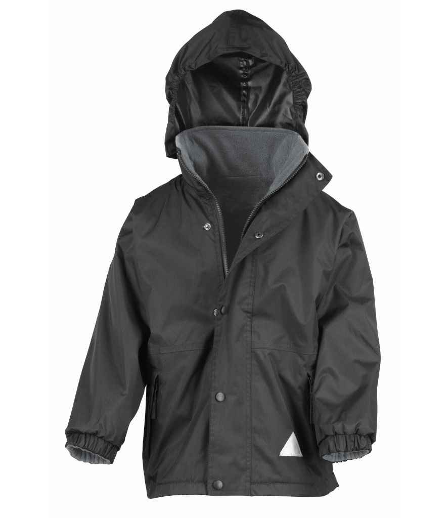 Result - Kids/Youths StormDri 4000 Jacket - RS160B BK/GY 2-3