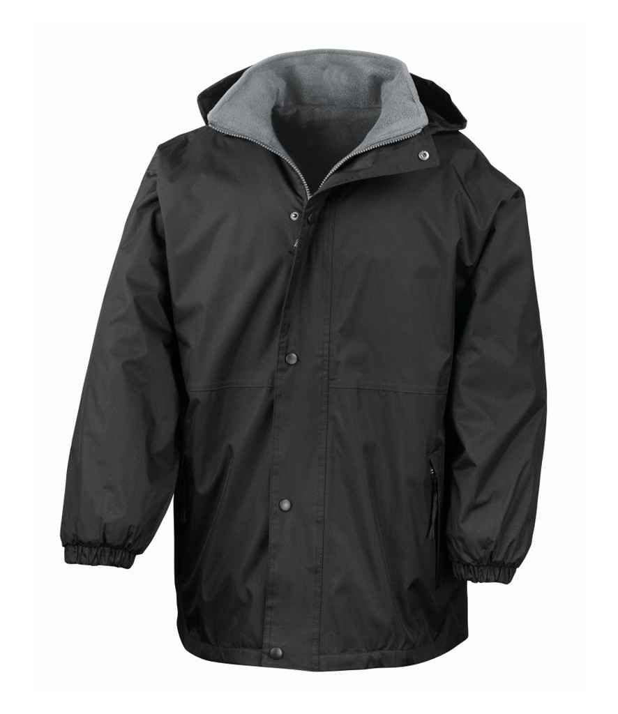 Result - Reversible StormDri 4000 Waterproof Jacket - RS160 BK/GY S