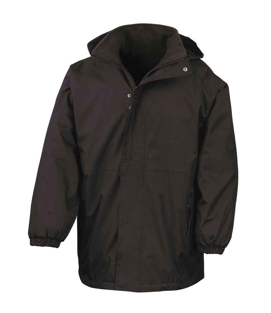 Result - Reversible StormDri 4000 Waterproof Jacket - RS160 BK/GY S