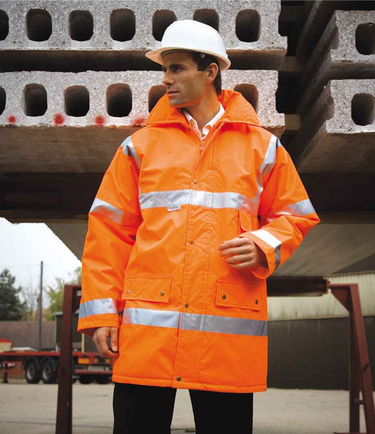 Result - Safe-Guard Hi-Vis Safety Jacket - RS18 ORA S