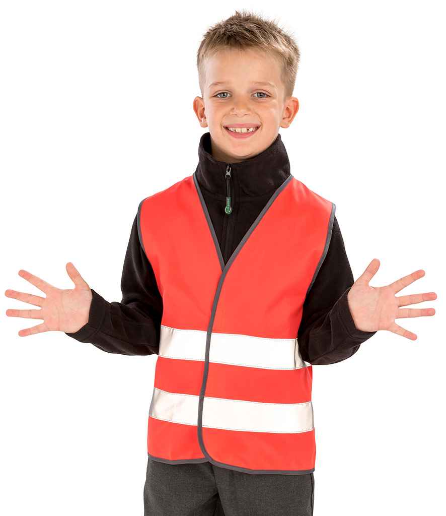 Result - Core Kids Enhanced Vis Vest - RS200BE RED S
