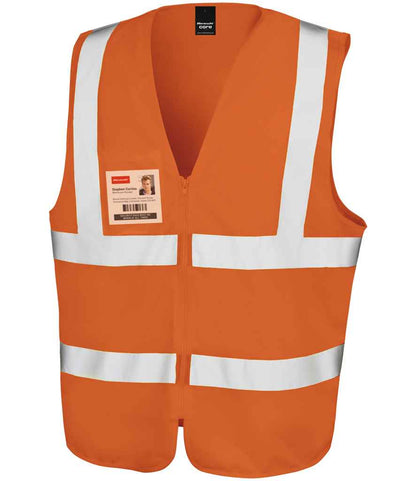 Result - Core Zip Safety Tabard - RS202 FLO S/M