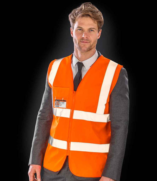 Result - Core Zip Safety Tabard - RS202 FLO S/M