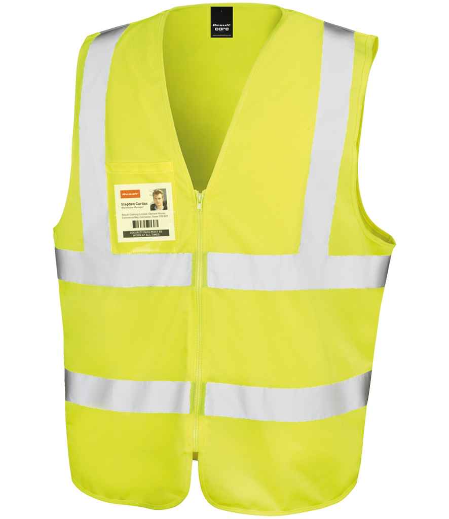 Result - Core Zip Safety Tabard - RS202 FLO S/M