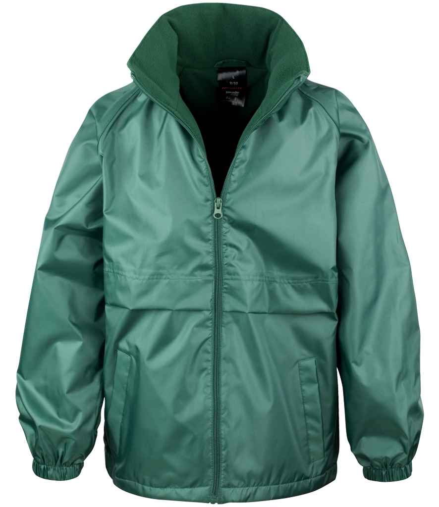 Result - Core Kids Micro Fleece Lined Jacket - RS203B BLK 3-4