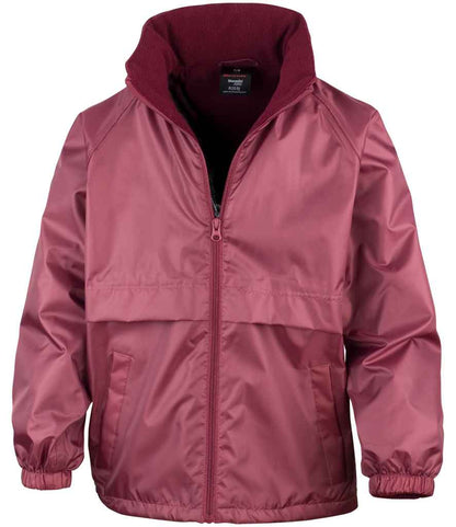 Result - Core Kids Micro Fleece Lined Jacket - RS203B BUR 3-4