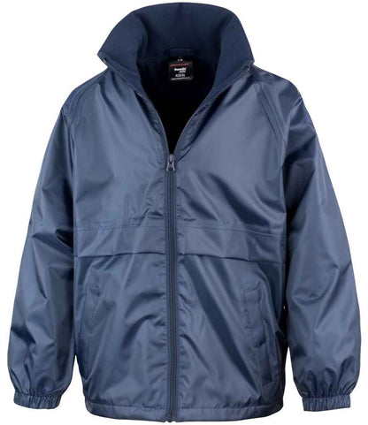 Result - Core Kids Micro Fleece Lined Jacket - RS203B BLK 3-4