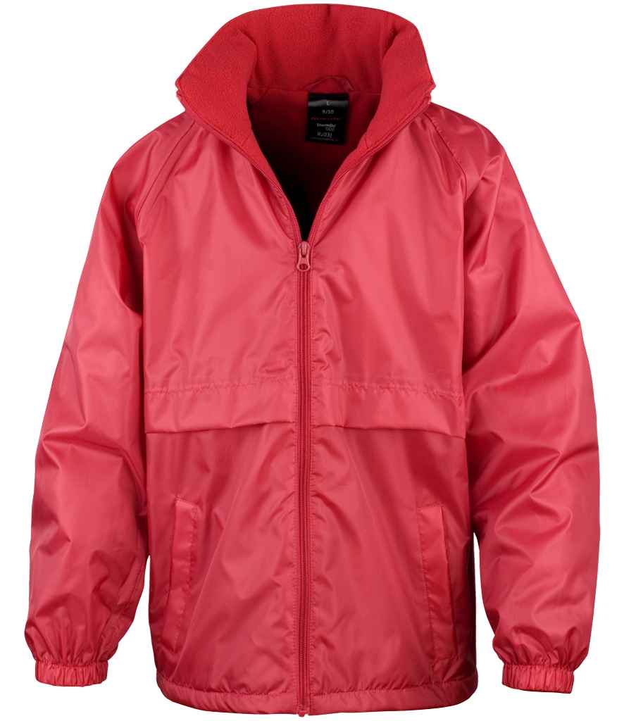 Result - Core Kids Micro Fleece Lined Jacket - RS203B BLK 3-4