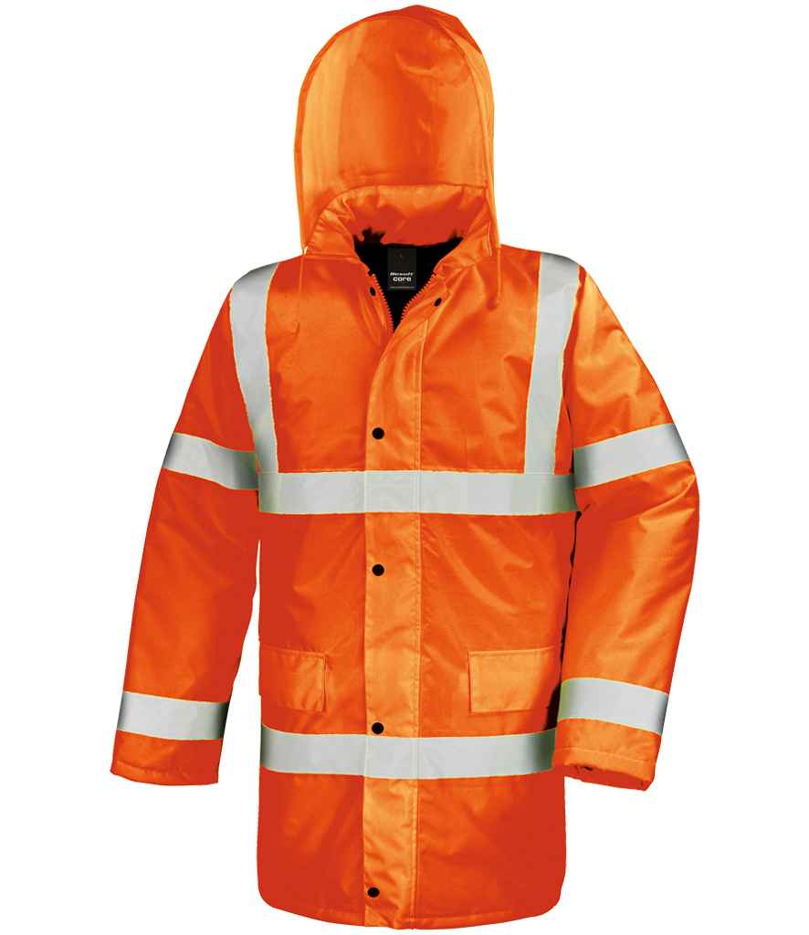 Result - Core Hi-Vis Motorway Coat - RS218 FLO S
