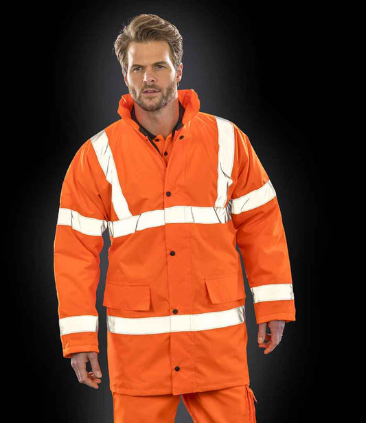 Result - Core Hi-Vis Motorway Coat - RS218 FLO S