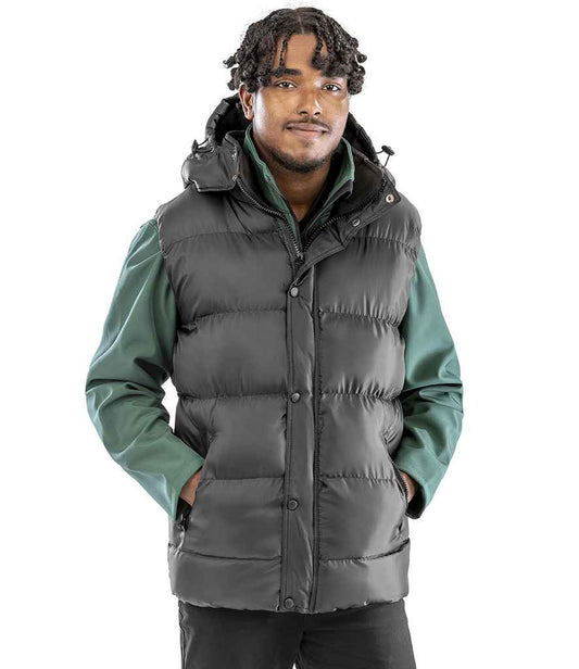 Result - Core Nova Lux Padded Bodywarmer - RS223 BLK XS