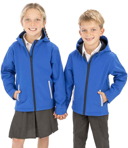 Result - Core Kids TX Performance Hooded Soft Shell Jacket - RS224B RY/NV 3-4