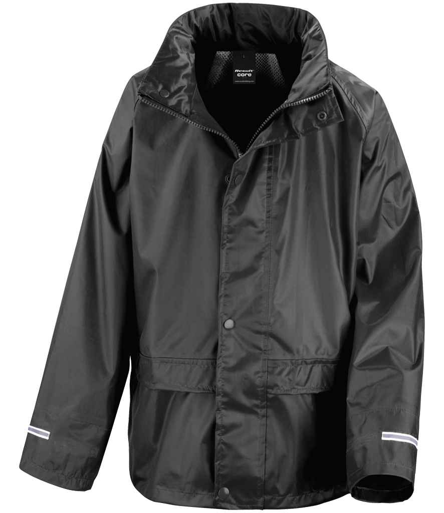 Result - Core Kids Waterproof Rain Suit - RS225B BLK 3-4