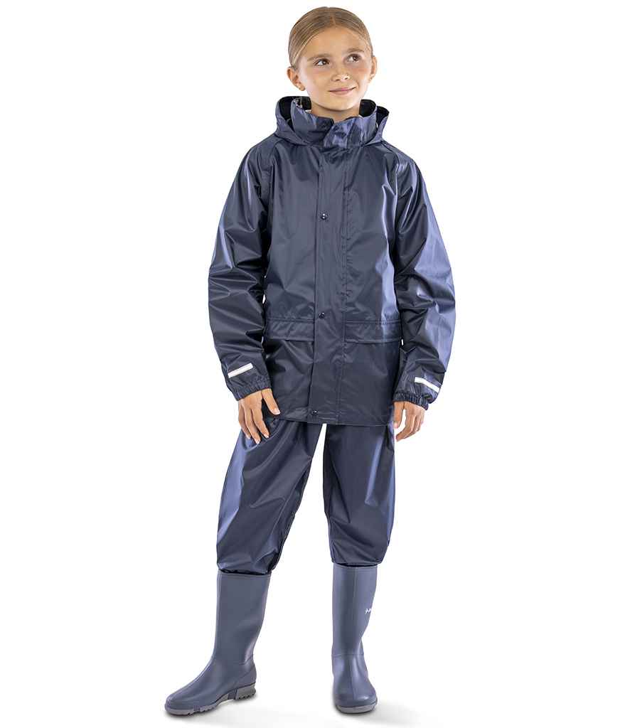 Result - Core Kids Waterproof Rain Suit - RS225B NAV 3-4