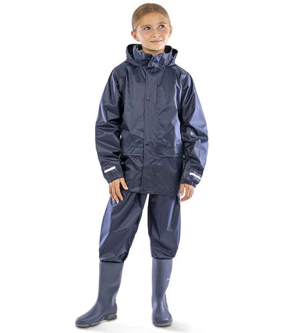 Result - Core Kids Waterproof Rain Suit - RS225B NAV 3-4