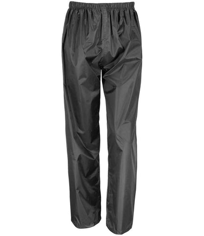 Result - Core Kids Waterproof Overtrousers - RS226B BLK 3-4