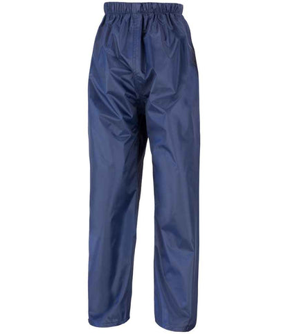 Result - Core Kids Waterproof Overtrousers - RS226B BLK 3-4
