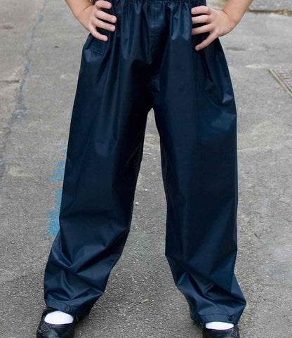 Result - Core Kids Waterproof Overtrousers - RS226B NAV 3-4