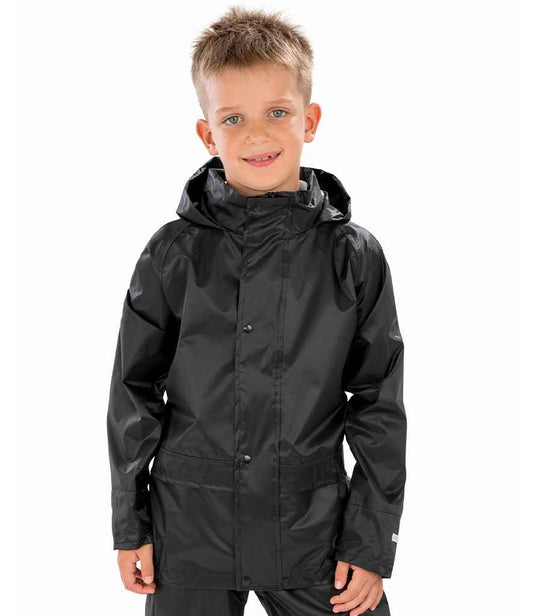 Result - Core Kids Waterproof Over Jacket - RS227B BLK 3-4