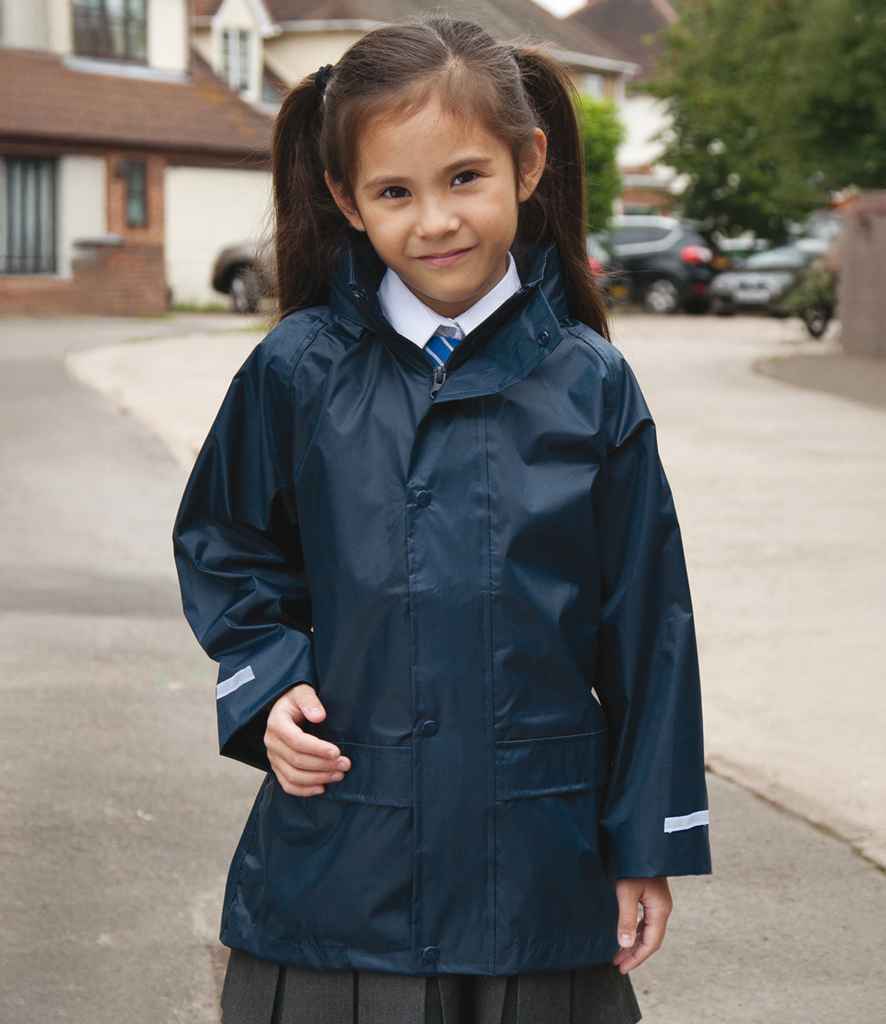 Result - Core Kids Waterproof Over Jacket - RS227B NAV 3-4