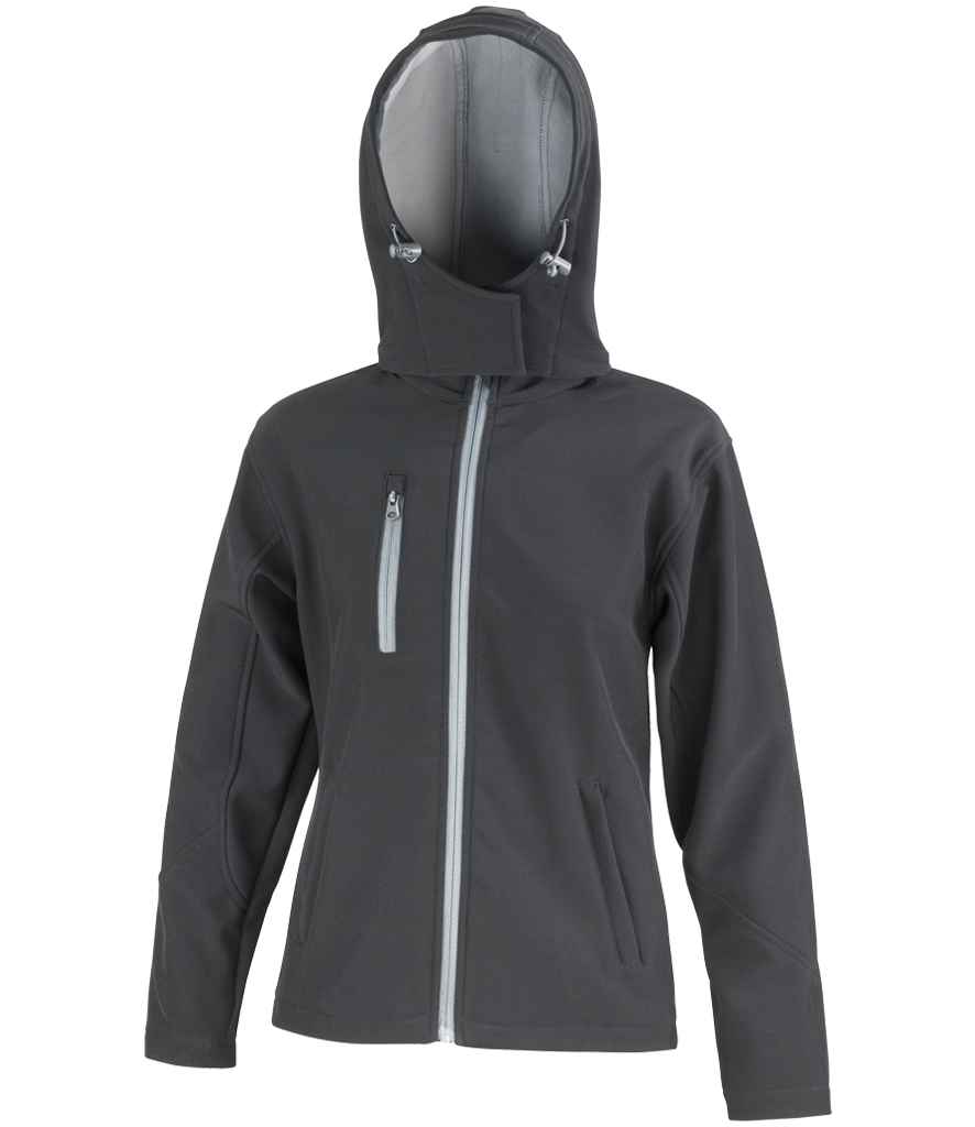 Result - Core Ladies Hooded Soft Shell Jacket