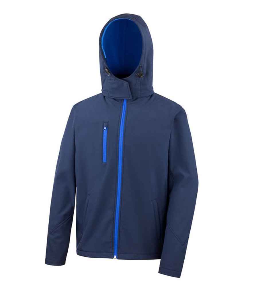 Result - Core Hooded Soft Shell Jacket - RS230M BK/GY S
